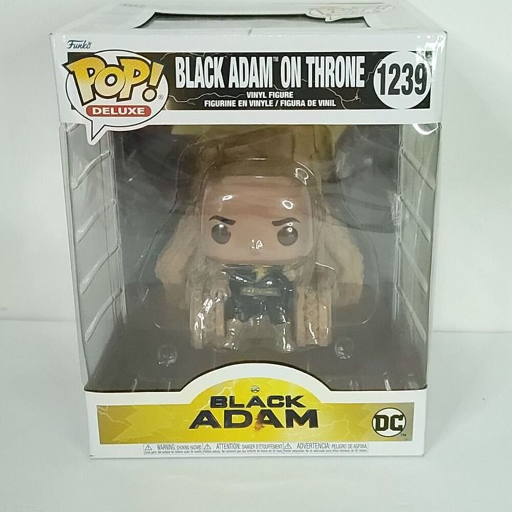 Funko Pop! Deluxe DC Black Adam #1239 Black Adam on Throne Vinyl Figure NEW